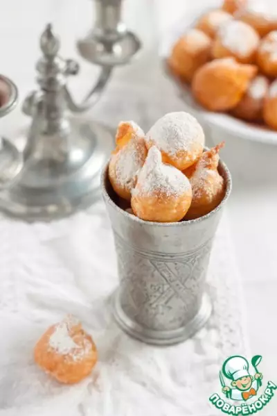 Французские заварные пончики пе де нонн