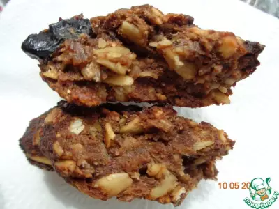 Овсяное печенье с арахисом и черносливом