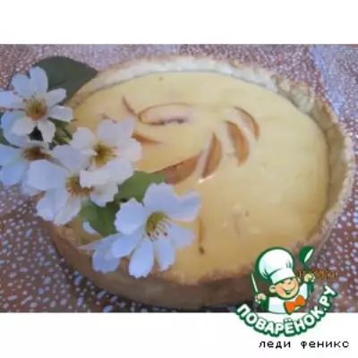 Деревенский пирог с персиками