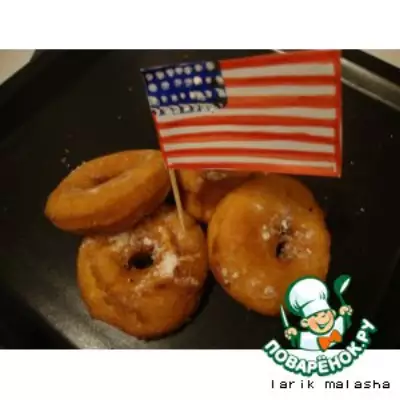 Американские пончики "Донатсы" без дрожжей