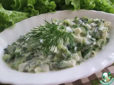 Огуречный салат по-гречески
