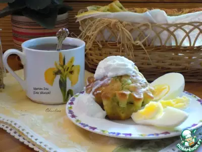 Кексы к завтраку из молодой капусты