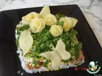 Салат "Сырный букет"