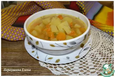 Суп тыквенно-картофельный с имбирем