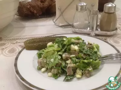 Свежий и пикантный салат с говядиной