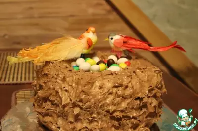 Торт "Гнездо сказочных птиц"