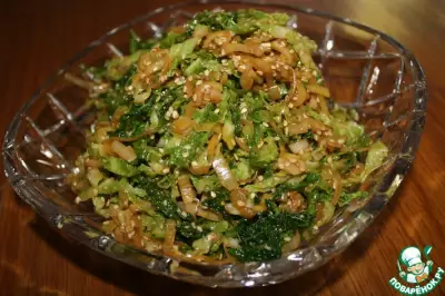 Салат из савойской капусты по-азиатски