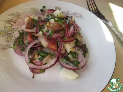 Немецкий картофельный салат с беконом фото