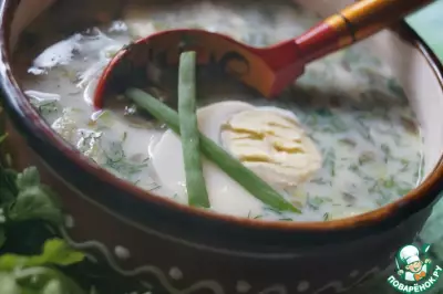 Холодный суп с щавелем