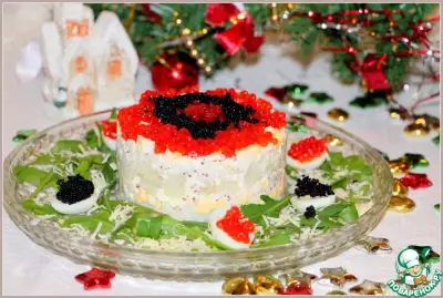 Салат с кальмарами "Праздничный"