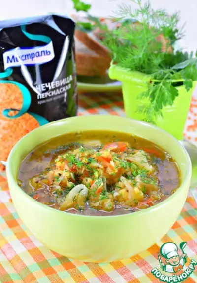 Чечевичный суп с квашеной капустой