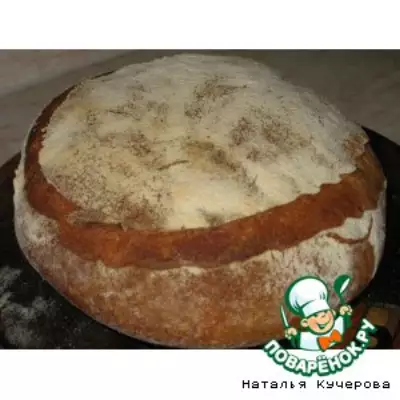Белый хлеб на натуральной закваске