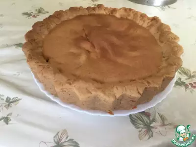 Персиковый пирог из песочного теста неженка