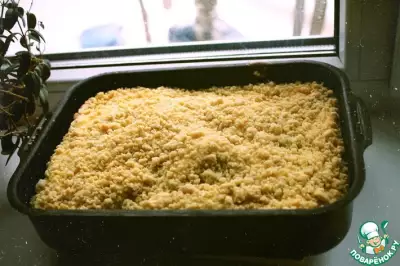 Творожный пирог из песочного теста