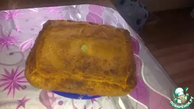 Слоено-дрожжевой пирог с мясом и картошкой
