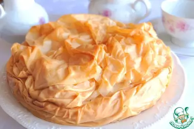 Воздушный капустно-яичный пирог из фило