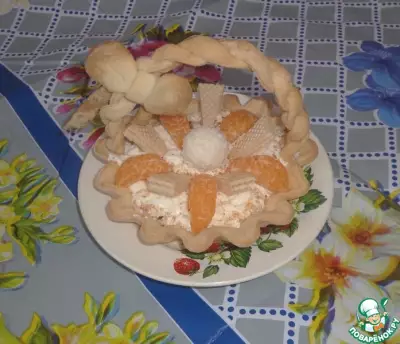 Тарт "Корзинка с мандаринками"