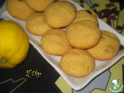 Кукурузно-лимонное печенье