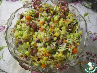 Постный салат