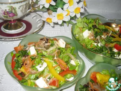 Кисло-сладкий овощной салат с черносливом