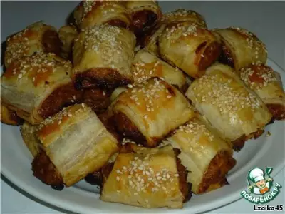 Закусочные пирожки с курино-луковой начинкой