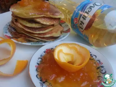 Ароматные оладьи с соусом "Апельсиновый Рай"