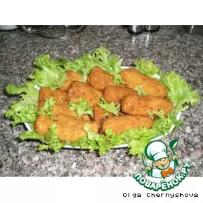 Kуриные котлеты по-португальски/Croquetes de frango