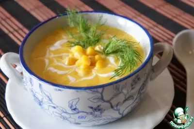 Крем-суп из консервированной кукурузы