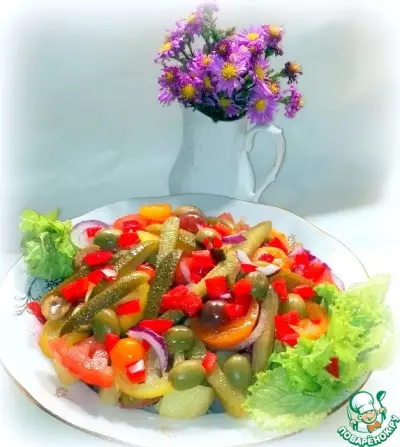 Салат из овощей "Сытный"