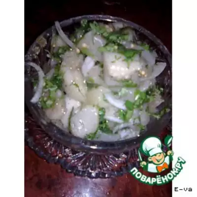 Салат из баклажан «фальшивые грибочки»