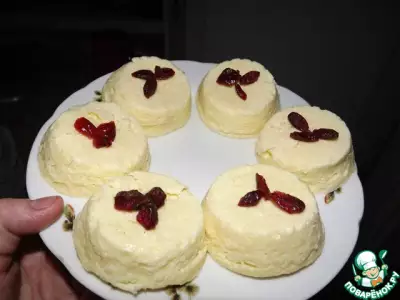Творожно-кокосовый десерт в микроволновке