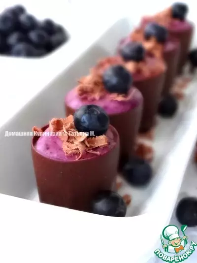 Черничный мини-десерт