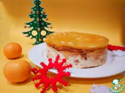 Пирог-запеканка "Мандариновый творопыш"