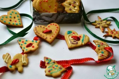 Новогоднее имбирное печенье