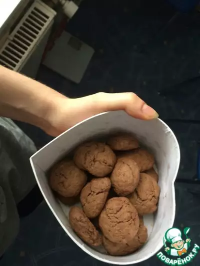 Рассыпчатое шоколадное печенье