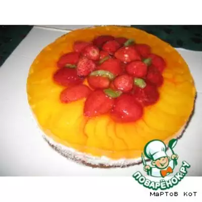 Творожный десерт "Цвета радуги"