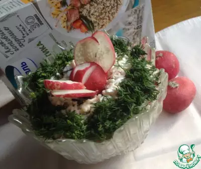 Рисовый салат с редисом "Весенний"