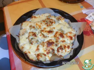 Картофель, запеченный с сыром сулугуни