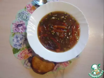 Луковый суп с фунчозой