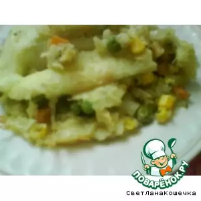 Вкусненькая картофельная запеканочка с овощами