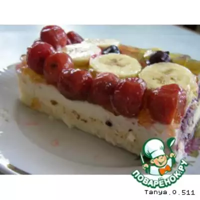 Тортик фруктовая мозаика