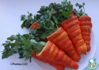 Салат в слоеных морковках