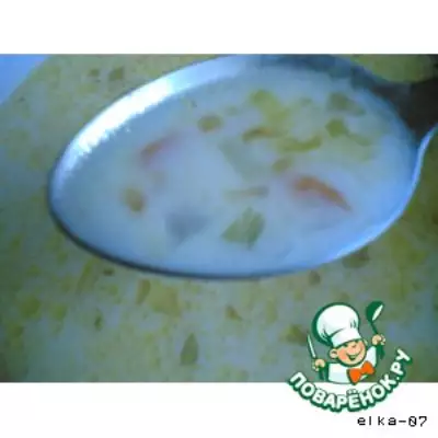 Легкий сырный суп "Президентский"