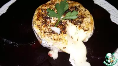 Карпаччо из свеклы с жареным сыром