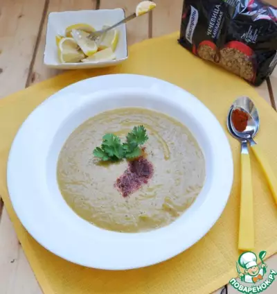 Палестинский суп из чечевицы и тыквы