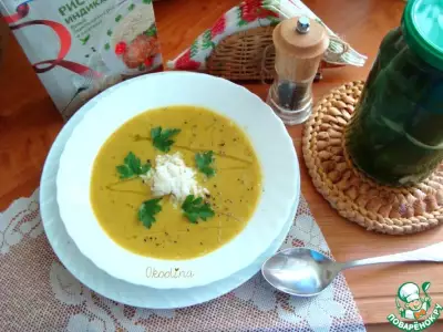 Овощной суп-пюре с рисом