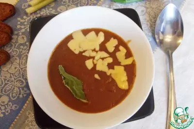 Суп-пюре на квасе с имбирём