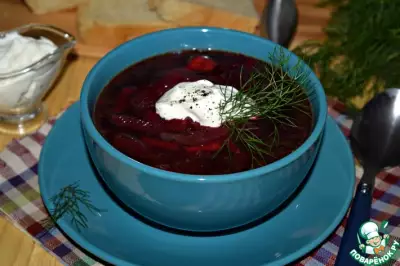 Суп из запеченной свеклы "Красный"
