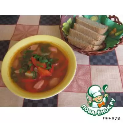 Суп с щавелем и овощами