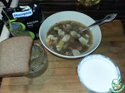 Суп с фасолью и цветной капустой